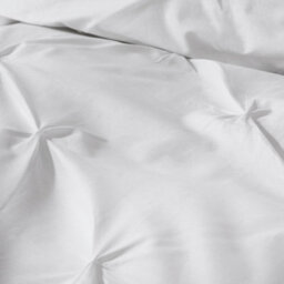 Serene Lara Luxury White Ruched Duvet Cover Set - thumbnail 3
