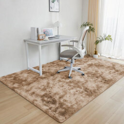 Ameha Tye Dye Beige Shaggy Rugs Soft Fluffy Bedroom Living Room Non Slip Carpets(120X170 Cm) - thumbnail 7