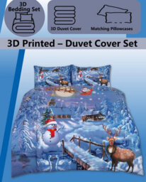 TheWhiteWater Limited Christmas Festive-Season Duvet Set 3D Print Polycotton Bedding Set - thumbnail 3