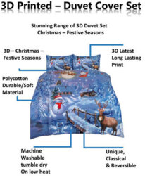 TheWhiteWater Limited Christmas Festive-Season Duvet Set 3D Print Polycotton Bedding Set - thumbnail 5