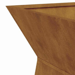 Berkfield Modern Garden Pillar Planters 2 Pcs With Bowl 40X40X100 Cm Weathering Steel - thumbnail 9