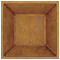Berkfield Modern Garden Pillar Planters 2 Pcs With Bowl 40X40X100 Cm Weathering Steel - thumbnail 8