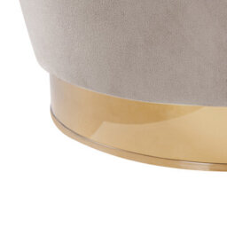 Beliani Armchair Alby Velvet Light Beige - thumbnail 9