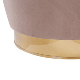 Beliani Armchair Alby Velvet Light Beige - thumbnail 7