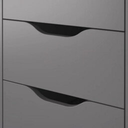Dark Grey Drawer Unit 5 Drawers Storage Office Desk Cabinet 36X70Cm - thumbnail 4