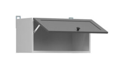Impact Furniture Kitchen Wall Unit 600mm Cabinet Extractor Fan Cooker Housing Shaker Dark Grey Bridging Storage Junona - thumbnail 4