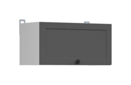 Impact Furniture Kitchen Wall Unit 600mm Cabinet Extractor Fan Cooker Housing Shaker Dark Grey Bridging Storage Junona - thumbnail 5