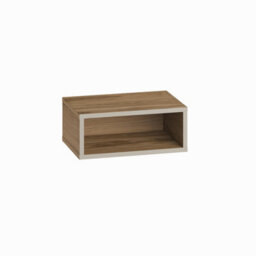 Decortie Brik Modern Floating Bedside Table Nightstand Wall-Mounted Led Lights 45Cm Natural Oak, Sandstone Bedroom - thumbnail 2