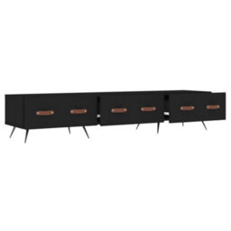 Vidaxl Tv Cabinet Black 150X36X30 Cm Engineered Wood - thumbnail 6