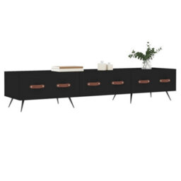 Vidaxl Tv Cabinet Black 150X36X30 Cm Engineered Wood - thumbnail 3