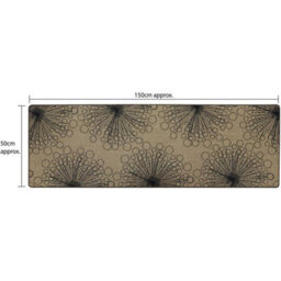 Mantraraj Elegance Machine Washable Runner Non-Slip Stylish Dandelion Clock Print Area Rug - thumbnail 3
