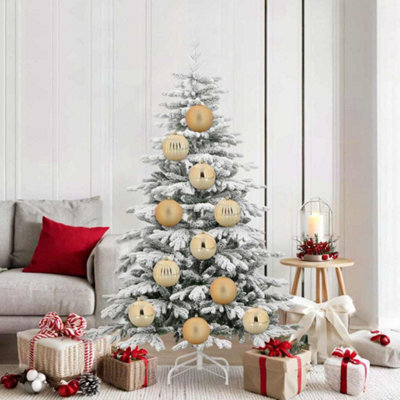 Vidaxl Christmas Bauble Set Xl 9 Pcs Gold Plastic - image 1