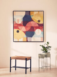 Orsina Bandar Natural Rope And Black Wood Small Bench - thumbnail 3