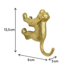 Melody Maison Gold Monkey Wall Hook - thumbnail 5