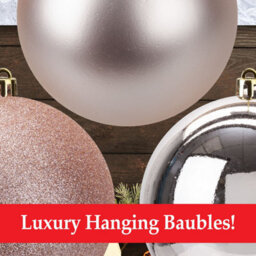 Rose Gold Christmas Baubles Pack Of 4- 10Cm - thumbnail 4