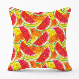 Warren Reed Designer Melon Print Cushions 60Cm X 60Cm - thumbnail 1