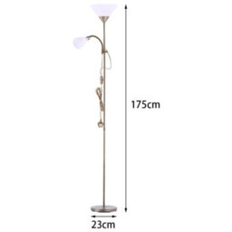 Living And Home 175Cm Bronze Metal E27&e14 Base Mother&child Floor Light Floor Lamp With Individual Switch For Bedroom Living Room - thumbnail 5