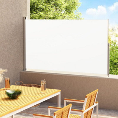 Berkfield Patio Retractable Side Awning 220X300 Cm Cream - image 1
