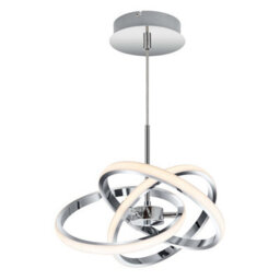 Cosylyte Ridgley 3 Ring Integrated Led, Modern Ceiling/pendant Light- Chrome - thumbnail 7