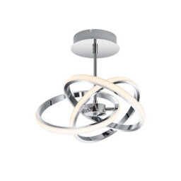 Cosylyte Ridgley 3 Ring Integrated Led, Modern Ceiling/pendant Light- Chrome - thumbnail 5