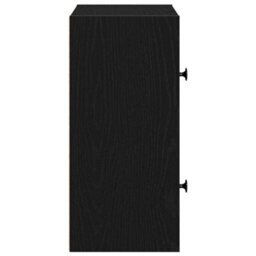 Berkfield Durable Bookcase Black Oak 40X24X52 Cm Engineered Wood - thumbnail 6