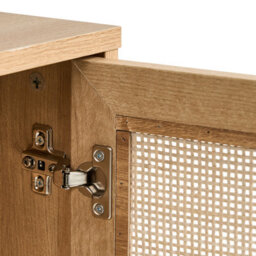 Wyld And Coco Boho Rattan 2-Door Tv Stand Brown 180 X 63 Cm With Metal Legs - thumbnail 8