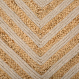 Beliani Cotton-Jute Geometric Area Rug Beige 80 X 150 Cm - Low Pile, Handwoven - thumbnail 6