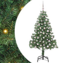 Vidaxl Christmas Tree With 300 Leds With Stand Green 210 Cm Pvc - thumbnail 2