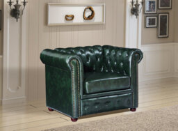 UK Leisure World Chesterfield Antique Green Faux Leather Sofa Set Suites Settee 3 2 1 Seater - thumbnail 6