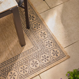 Border Jute Large Indoor & Outdoor Rug, (L)150Cm X (W)200Cm - thumbnail 1