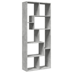 Walplus Room Divider Bookcase Concrete Grey 67X25X161.5 Cm Engineered Wood - thumbnail 7