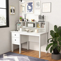 120 Cm Writing Desk Office Computer Desk With Power Outlets - thumbnail 3