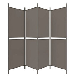 Berkfield 4-Panel Room Divider Anthracite 200X200 Cm Fabric - thumbnail 5