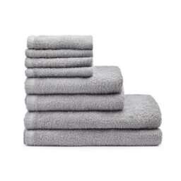 Catherine Lansfield Quick Dry Cotton 30X30 Cm, 50X85 Cm, 270X120 Cm 8 Piece Towel Set Grey - thumbnail 3