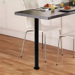 2X Adjustable Kitchen Worktop Desk Breakfast Bar Table Leg Support Black - thumbnail 4
