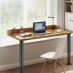 2X Adjustable Kitchen Worktop Desk Breakfast Bar Table Leg Support Black - thumbnail 5