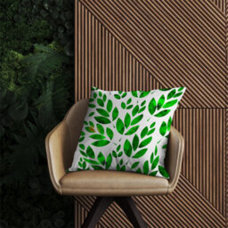 Warren Reed Designer Watercolor Abstract Leaves Outdoor Cushion 45Cm X 45Cm - thumbnail 2