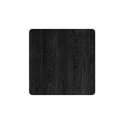 Living And Home Black Wooden Square Coffee Table Dining Table With Metal Base - thumbnail 4