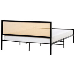 Beliani Bed Pe Rattan Avanton 160 X 200 Cm (Eu King Size) Black - thumbnail 6