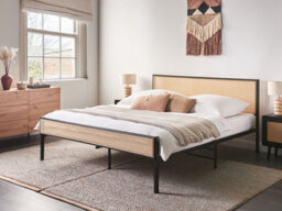 Beliani Bed Pe Rattan Avanton 160 X 200 Cm (Eu King Size) Black - thumbnail 2