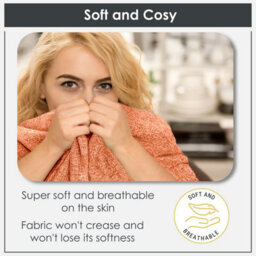 Emma Barclay Darcy Tassel Blanket/throw For Sofa Chair Bed Burnt Orange 130X150Cm - thumbnail 8