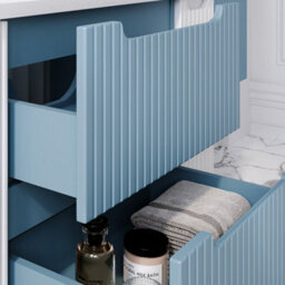 Heze Furniture Noca Bathroom Cabinet 120Cm With Worktop And Tall Unit In Baby Blue - thumbnail 4