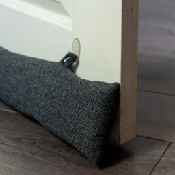 Nicola Spring 2X Herringbone Draught Excluders - 78.5Cm - Indoor Wind Draught Stopper Home Interior Door Air Blocker - thumbnail 6