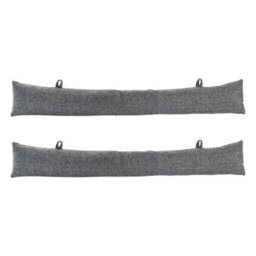 Nicola Spring 2X Herringbone Draught Excluders - 78.5Cm - Indoor Wind Draught Stopper Home Interior Door Air Blocker - thumbnail 1