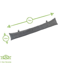 Nicola Spring 2X Herringbone Draught Excluders - 78.5Cm - Indoor Wind Draught Stopper Home Interior Door Air Blocker - thumbnail 3