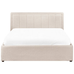 Beliani Ottoman Bed Boucle Montlaur 140 X 200 Cm (Eu Double) Beige - thumbnail 9