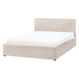 Beliani Ottoman Bed Boucle Montlaur 140 X 200 Cm (Eu Double) Beige - thumbnail 8