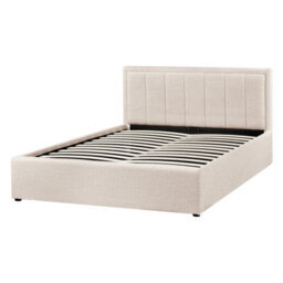Beliani Ottoman Bed Boucle Montlaur 140 X 200 Cm (Eu Double) Beige - thumbnail 7