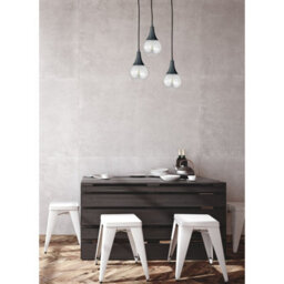 Luminosa Lighting Luminosa Lacrima Cluster Pendant Ceiling Light Black Transparent Glass Shade 3X E27 - thumbnail 3