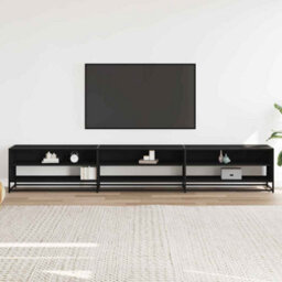 Berkfield Tv Cabinet Black 270X40X46 Cm Engineered Wood - thumbnail 3